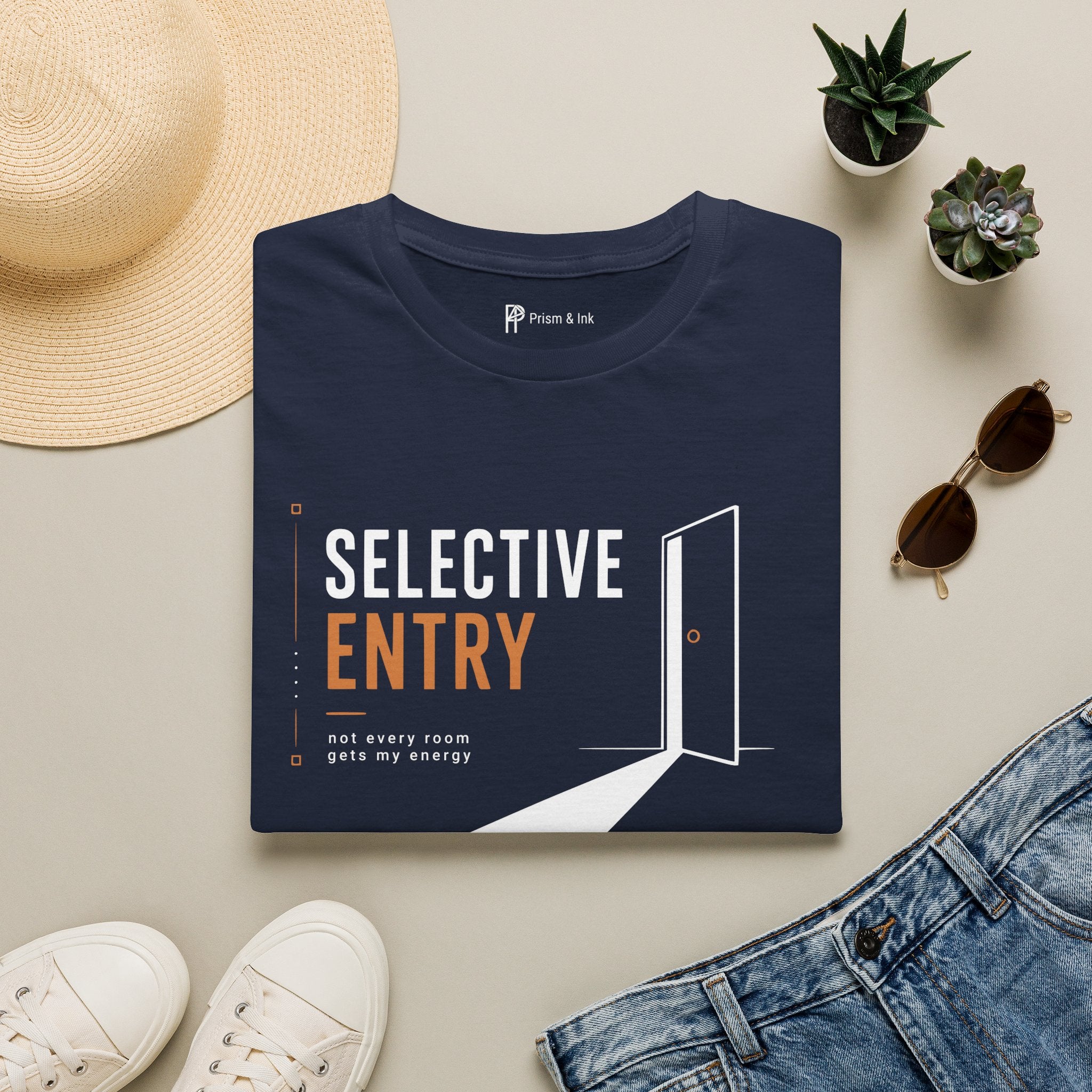Selective Entry Minimalist Introvert Boundary T-Shirt