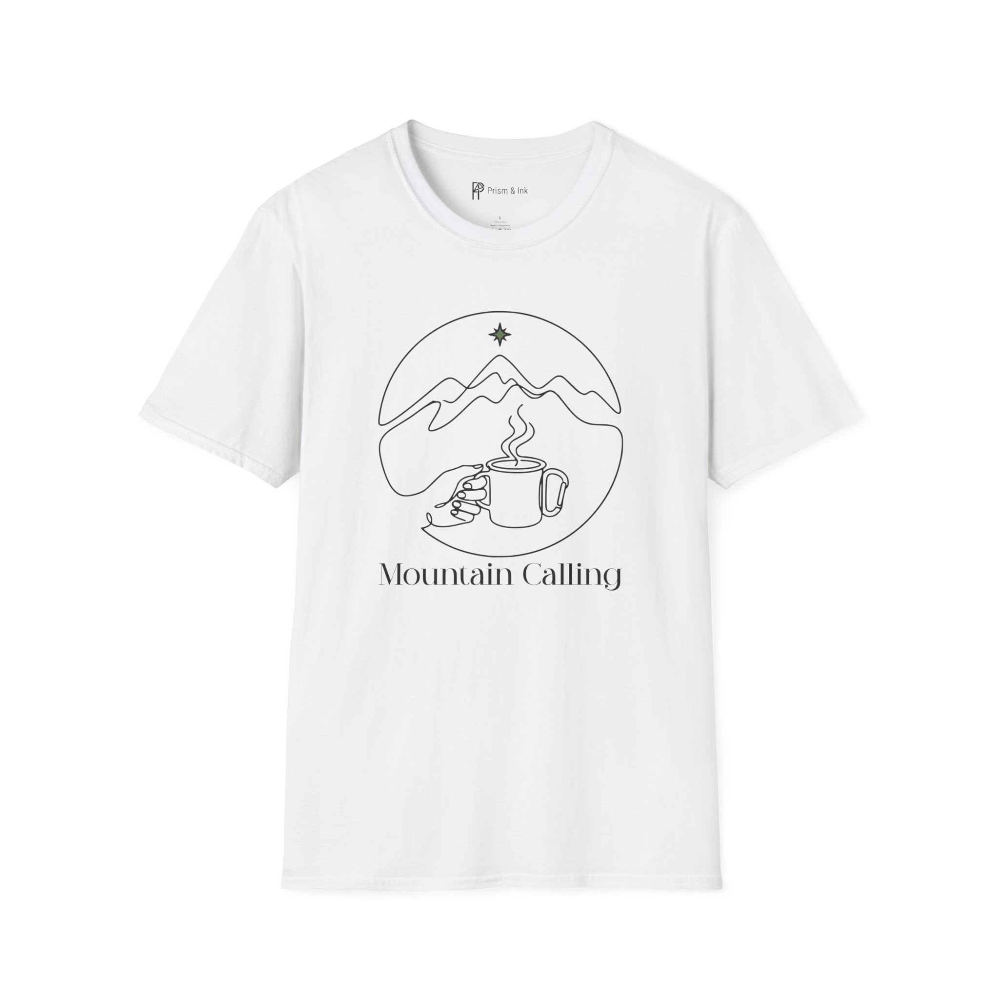 Mountain Calling Minimalist Camping Mug T-Shirt