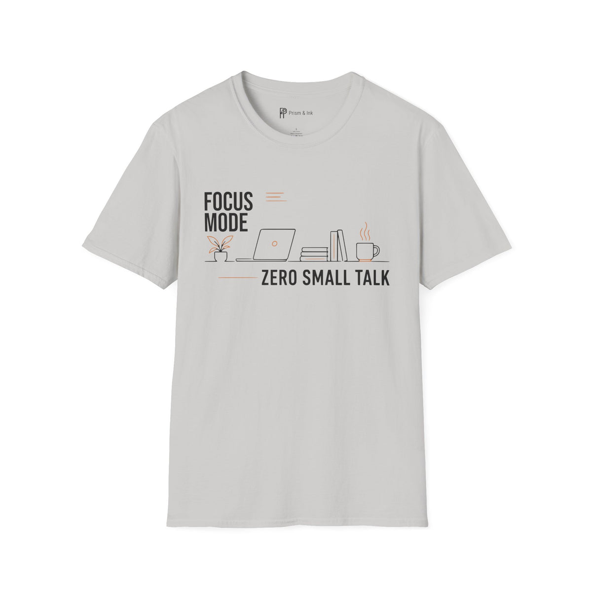 Focus Mode Zero Small Talk Coffee T-Shirt