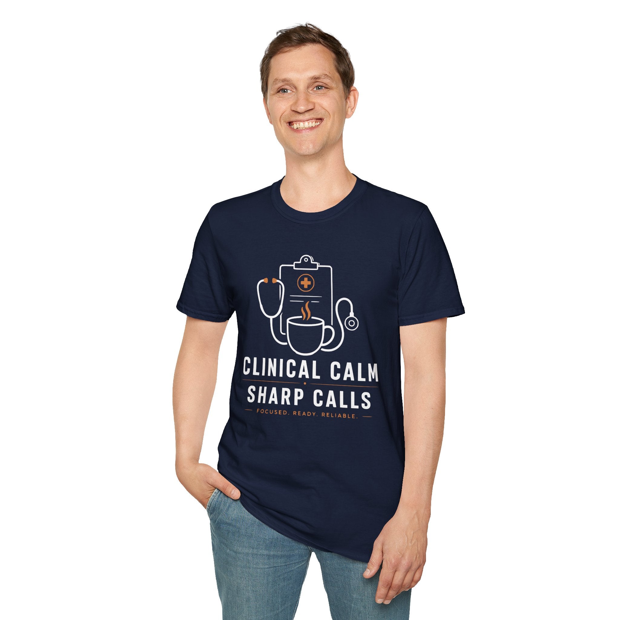 Clinical Calm Sharp Calls Healthcare Coffee T-Shirt