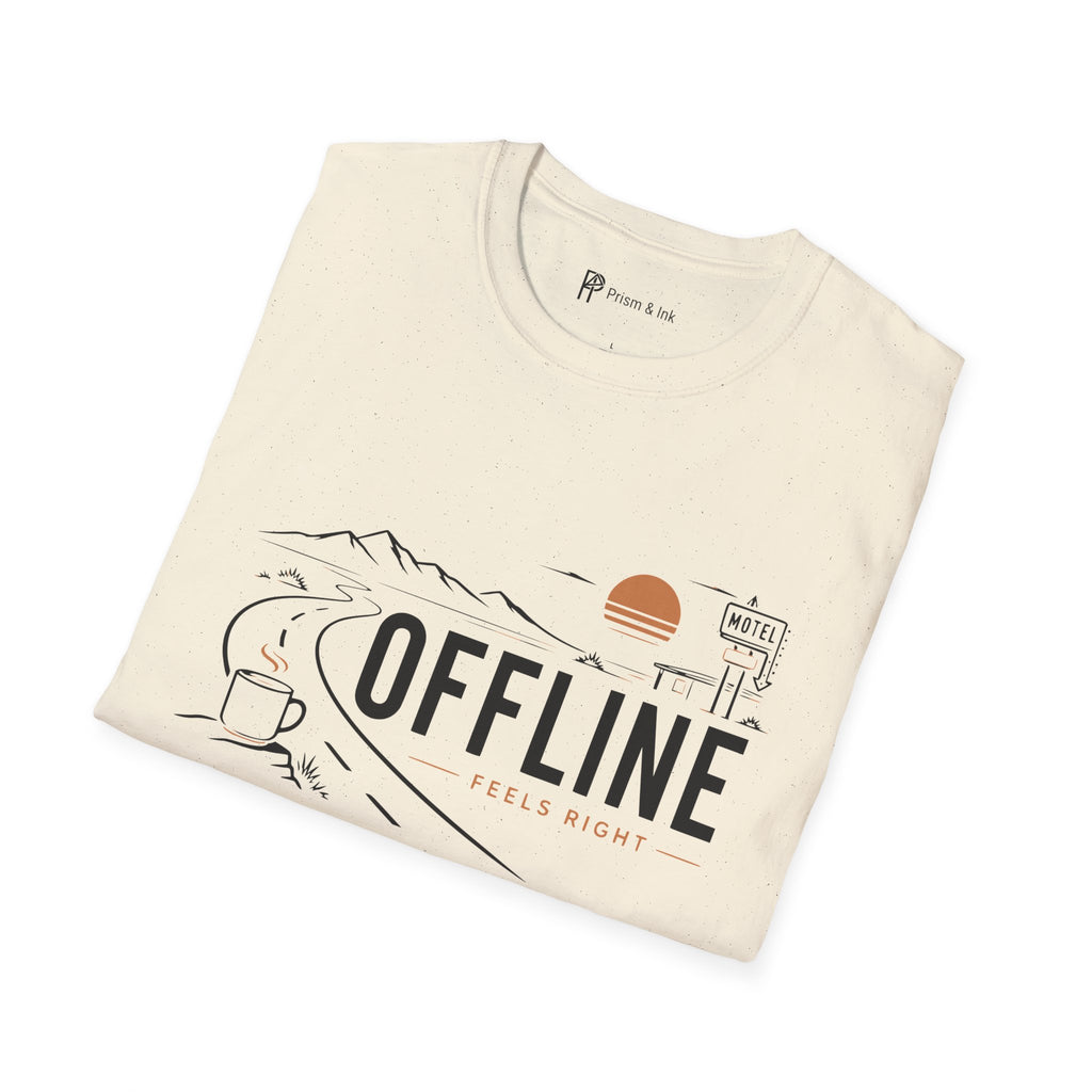 Offline Feels Right Roadtrip Coffee T-Shirt