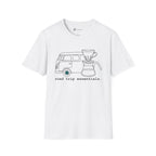 Road Trip Essentials Camper Van & Pour Over Coffee T-Shirt