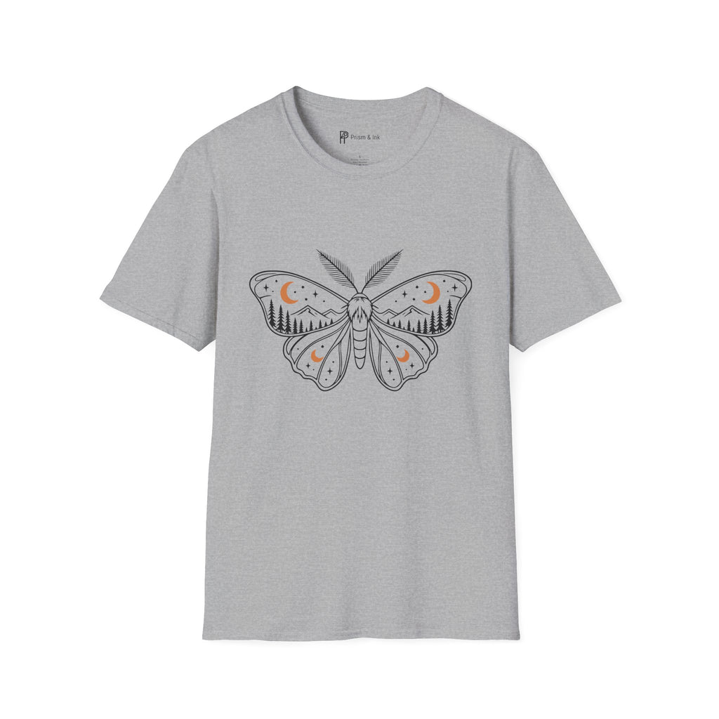 Midnight Moth Mountain Forest T-Shirt