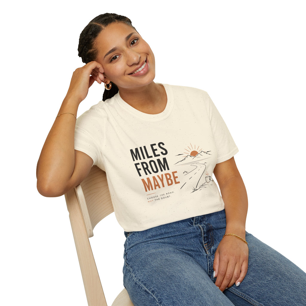 Miles From Maybe Roadtrip Coffee T-Shirt