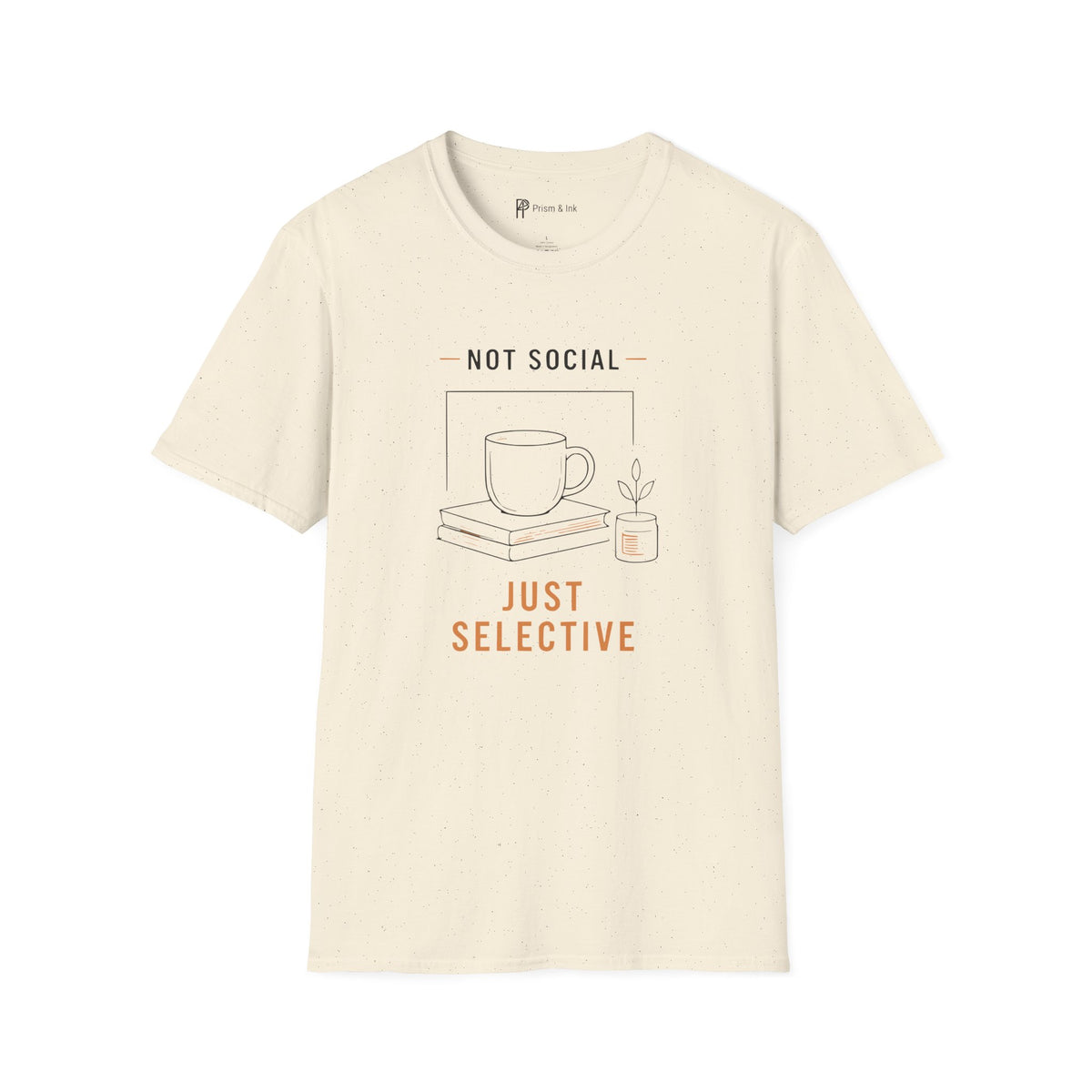Not Social Just Selective Coffee Reading T-Shirt