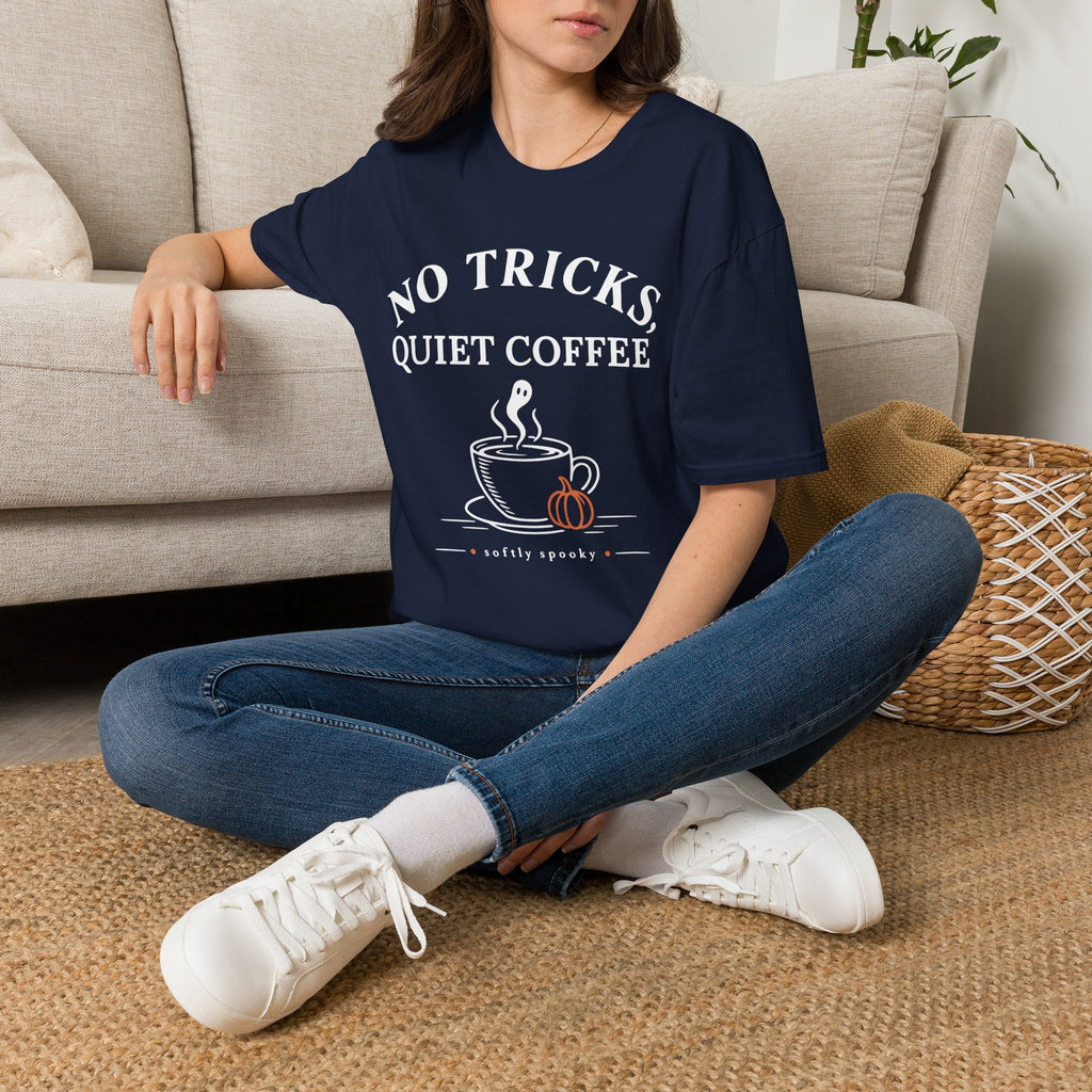 No Tricks Quiet Coffee Halloween T-Shirt