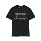 Next Exit Quiet Minimalist Road Trip T-Shirt
