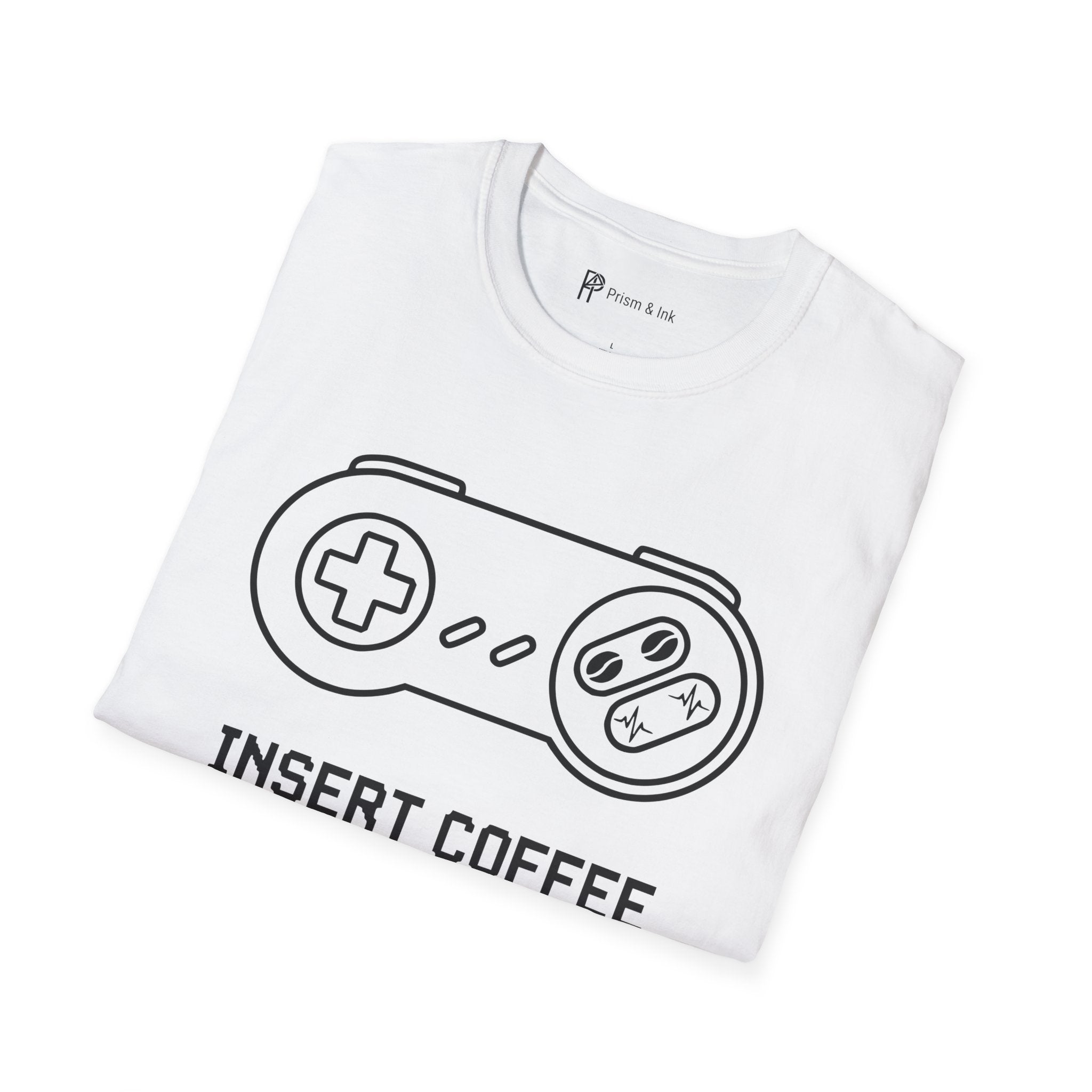 Insert Coffee to Continue Gamer T-Shirt