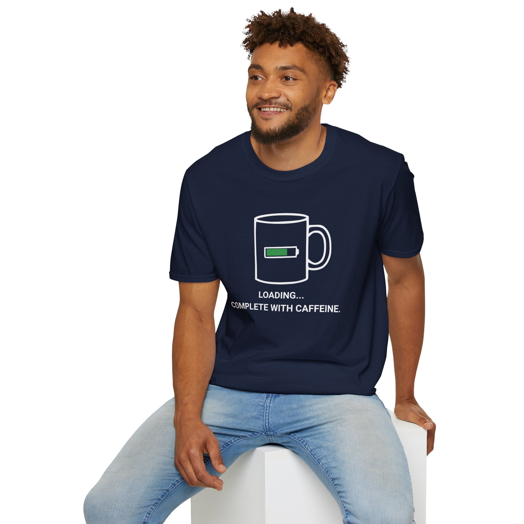 Caffeine Loading Battery T-Shirt