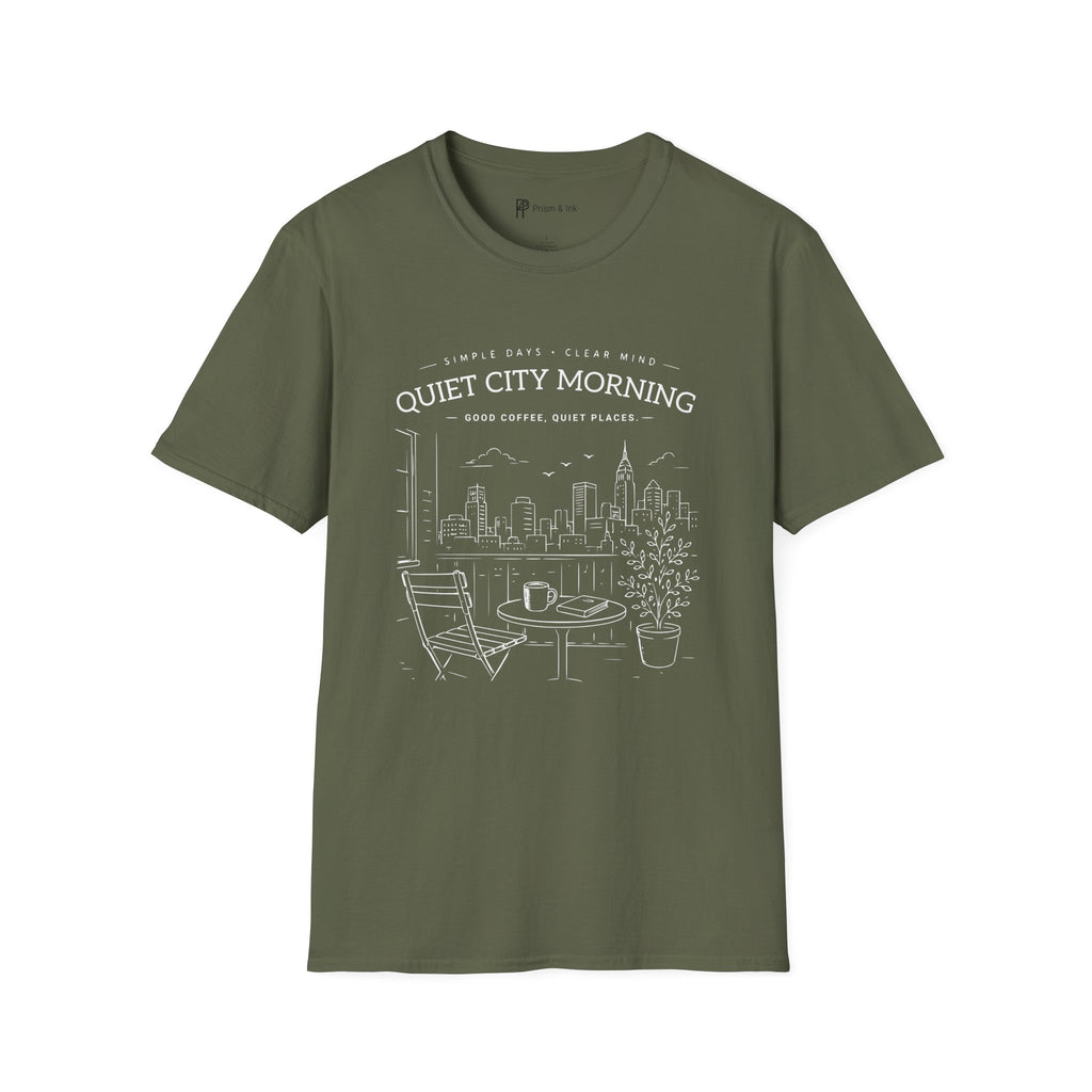 Quiet City Morning Coffee T-Shirt
