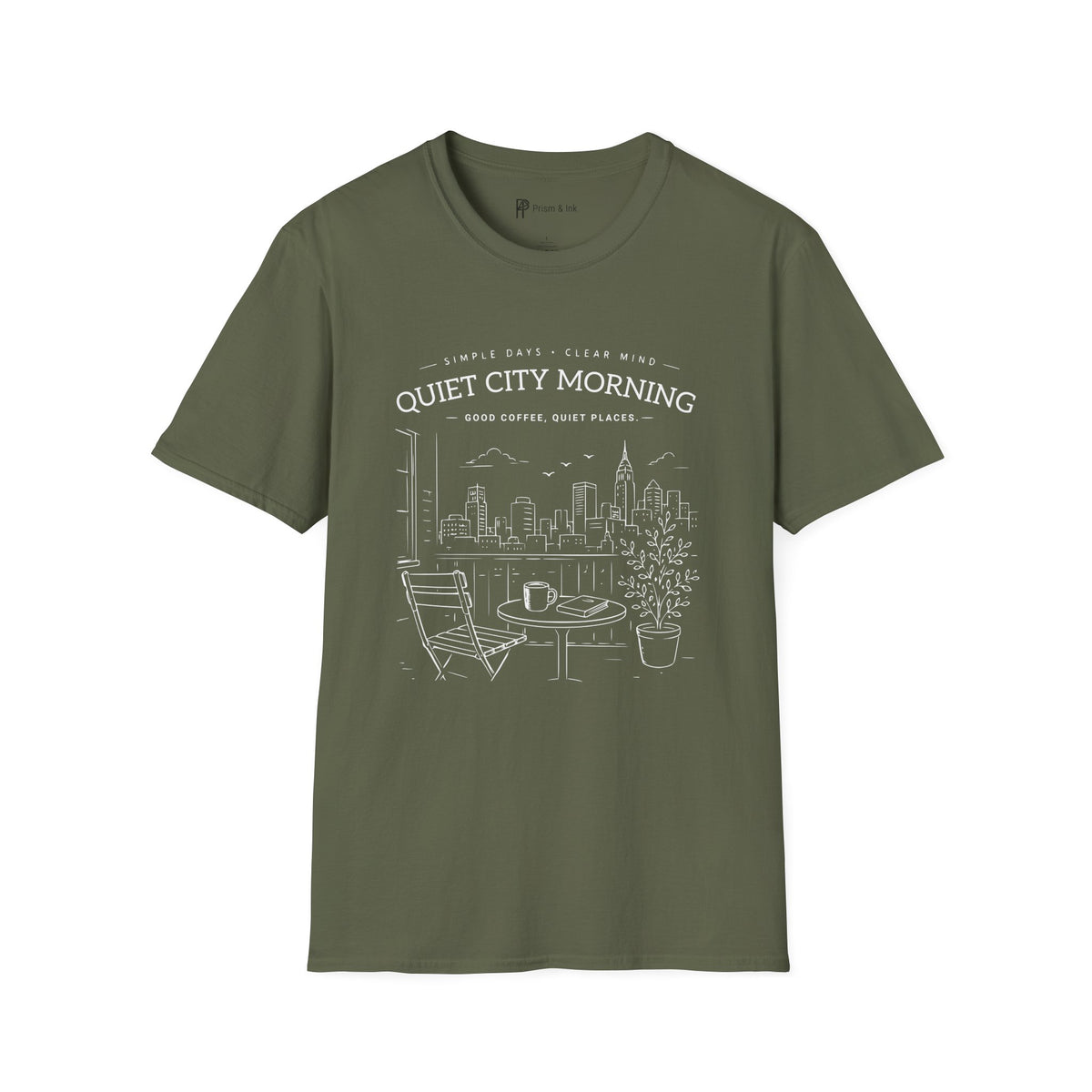 Quiet City Morning Coffee T-Shirt