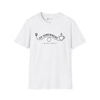 Go Somewhere Map Pin Path Coffee Travel T-Shirt
