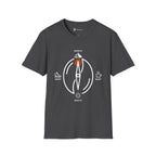 Caffeine Compass T-Shirt — Minimalist Coffee Bean Navigation