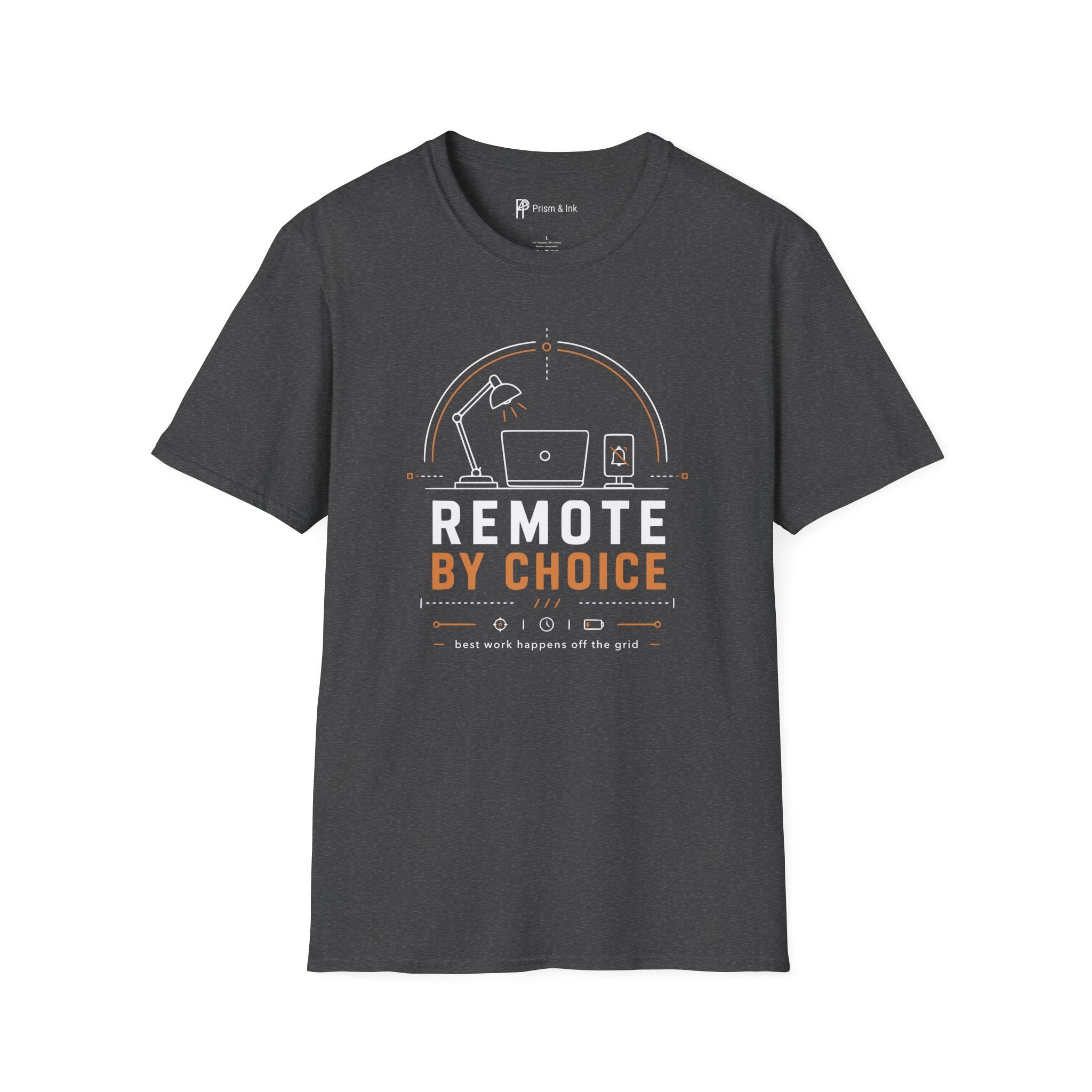 Remote By Choice Minimalist Work From Home T-Shirt