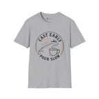 Cast Early Pour Slow Fishing Coffee T-Shirt