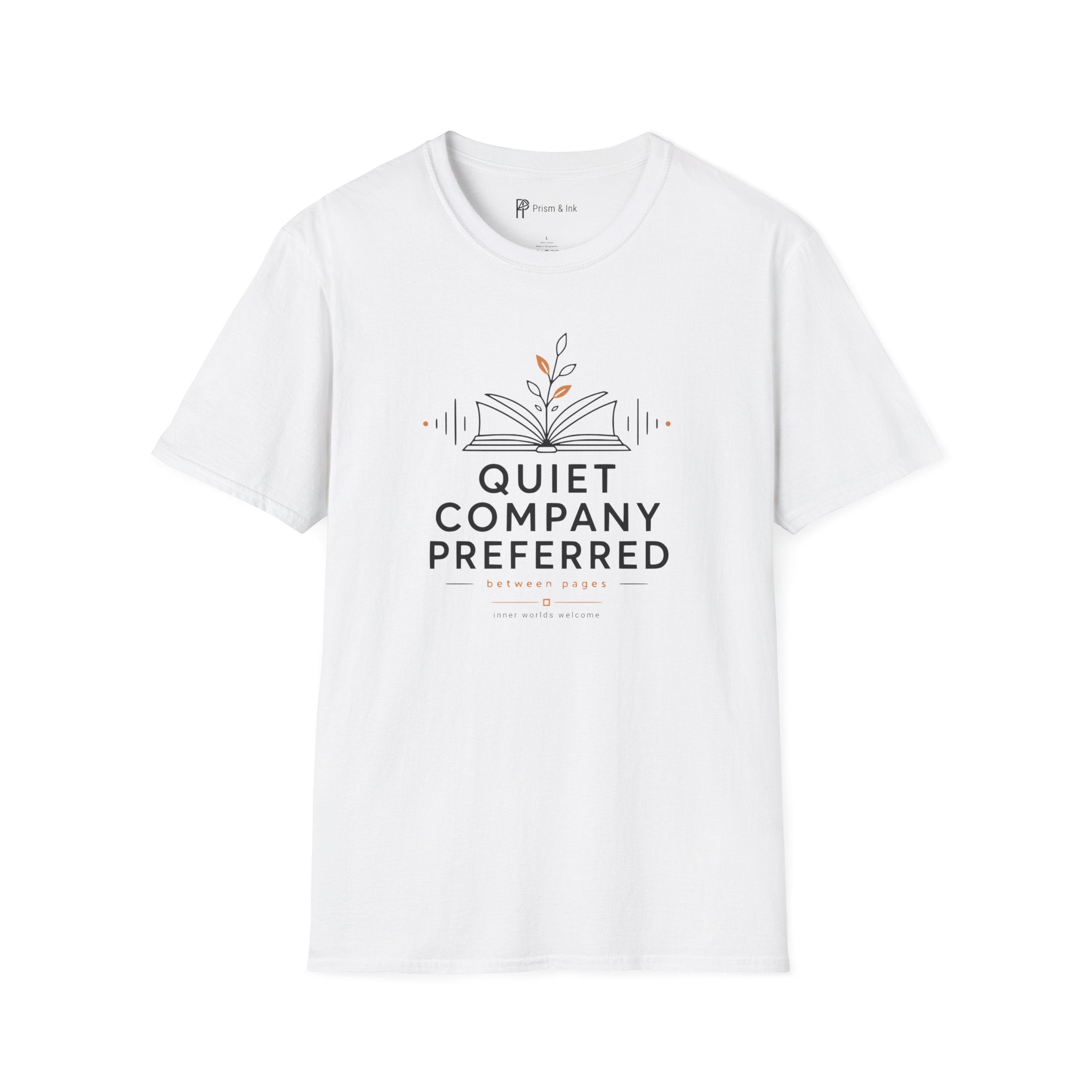 Quiet Company Preferred Book Lover Minimalist T-Shirt
