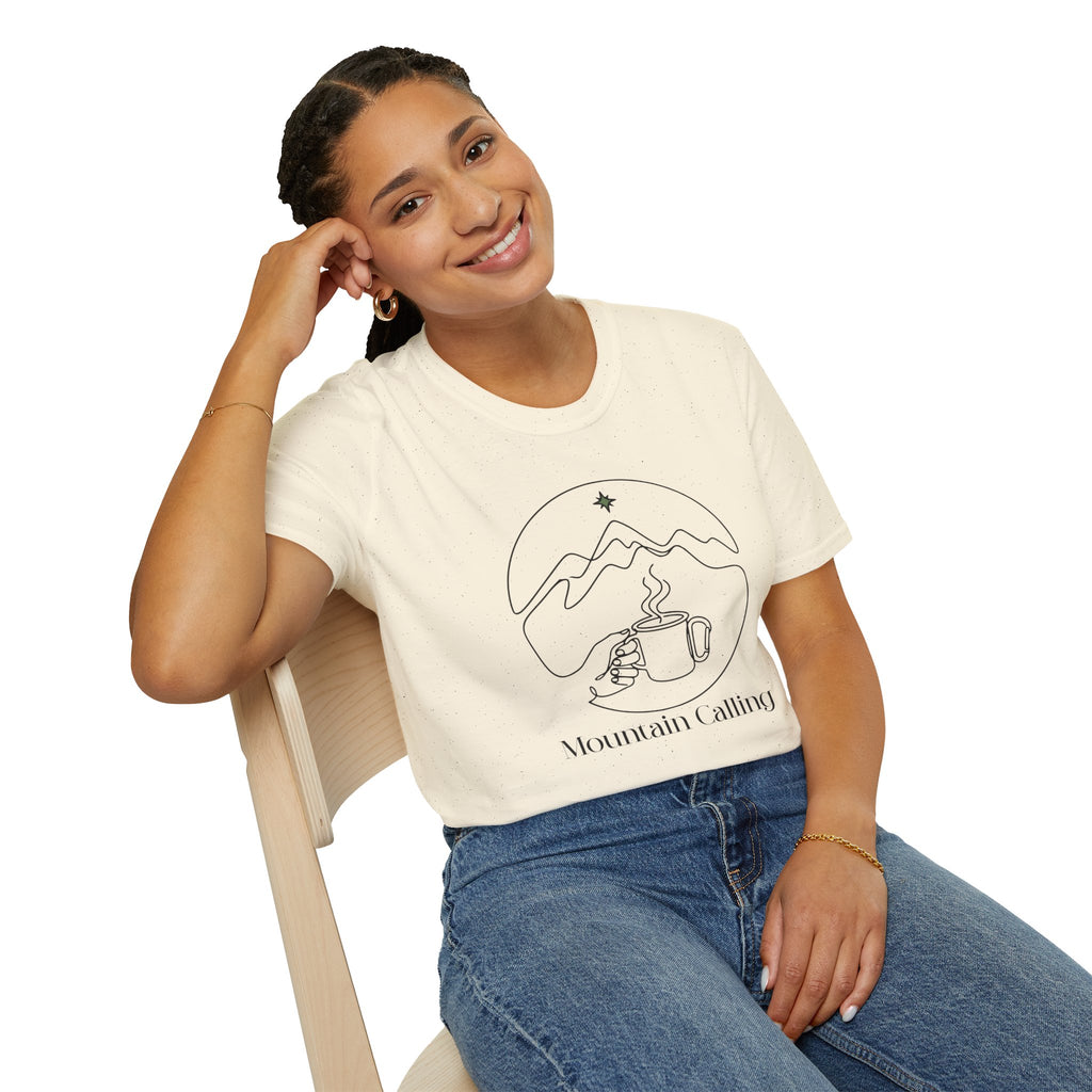 Mountain Calling Minimalist Camping Mug T-Shirt