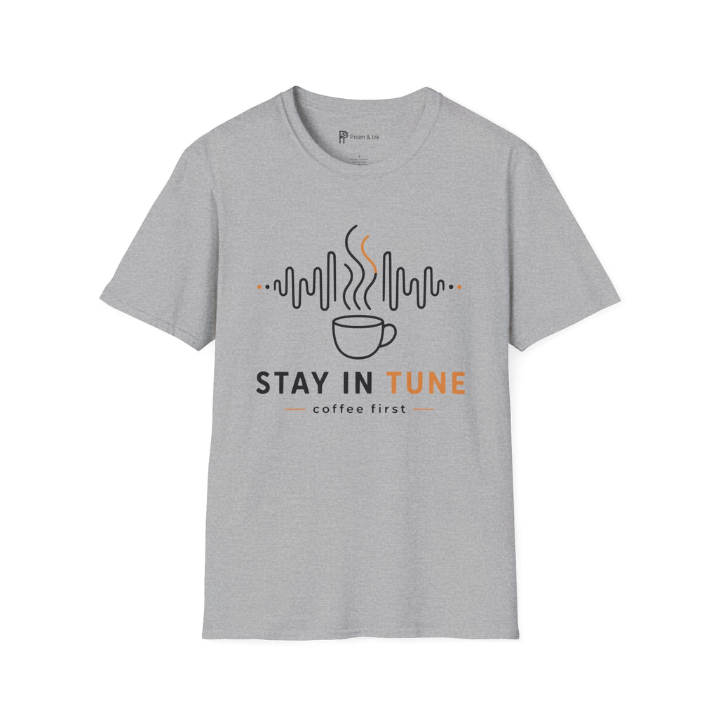 Stay In Tune Frequency Wave Coffee T-Shirt