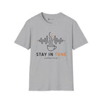 Stay In Tune Frequency Wave Coffee T-Shirt