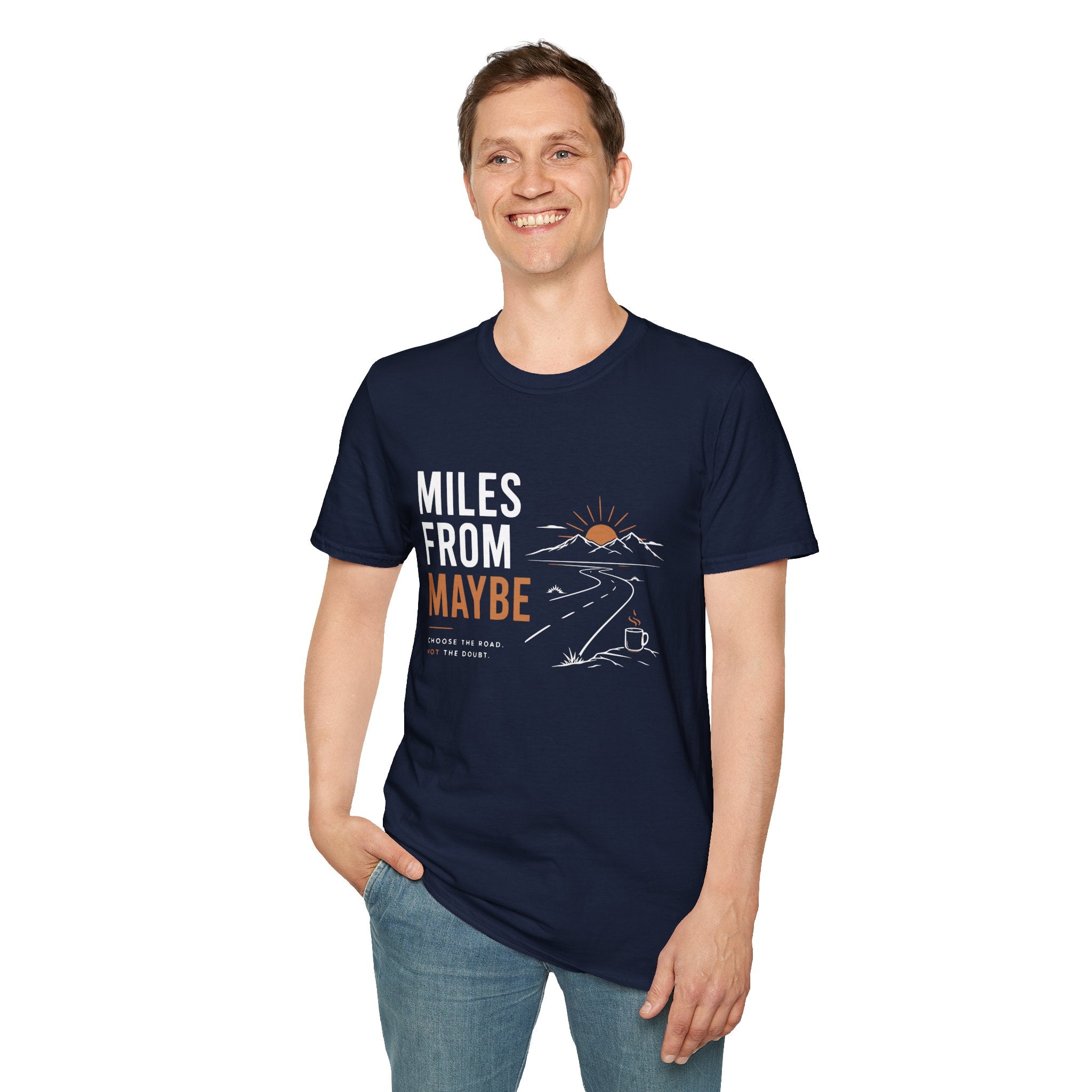 Miles From Maybe Roadtrip Coffee T-Shirt
