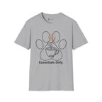 Minimalist Paw and Coffee Cup T-Shirt
