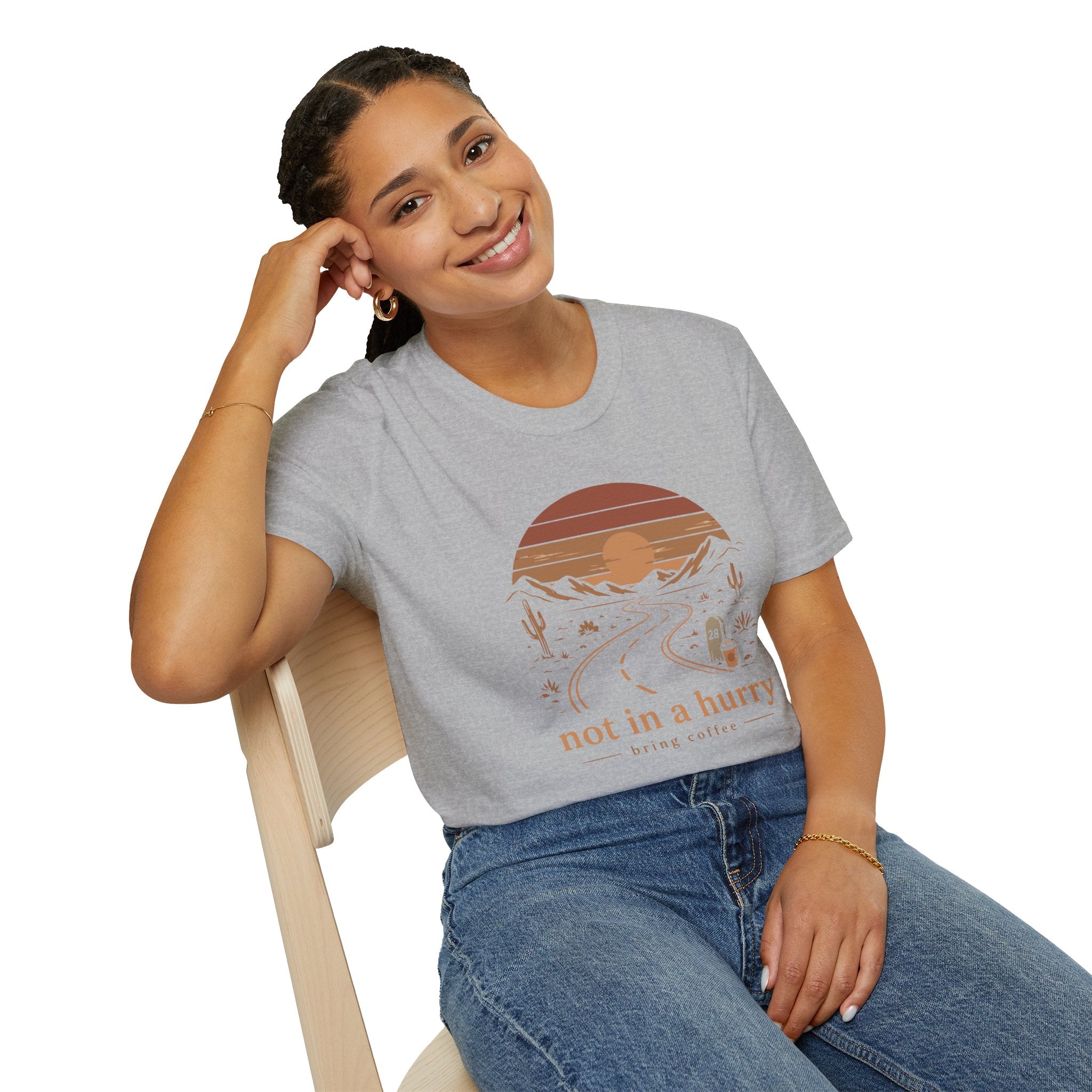 Not In A Hurry Desert Road Trip Coffee T-Shirt