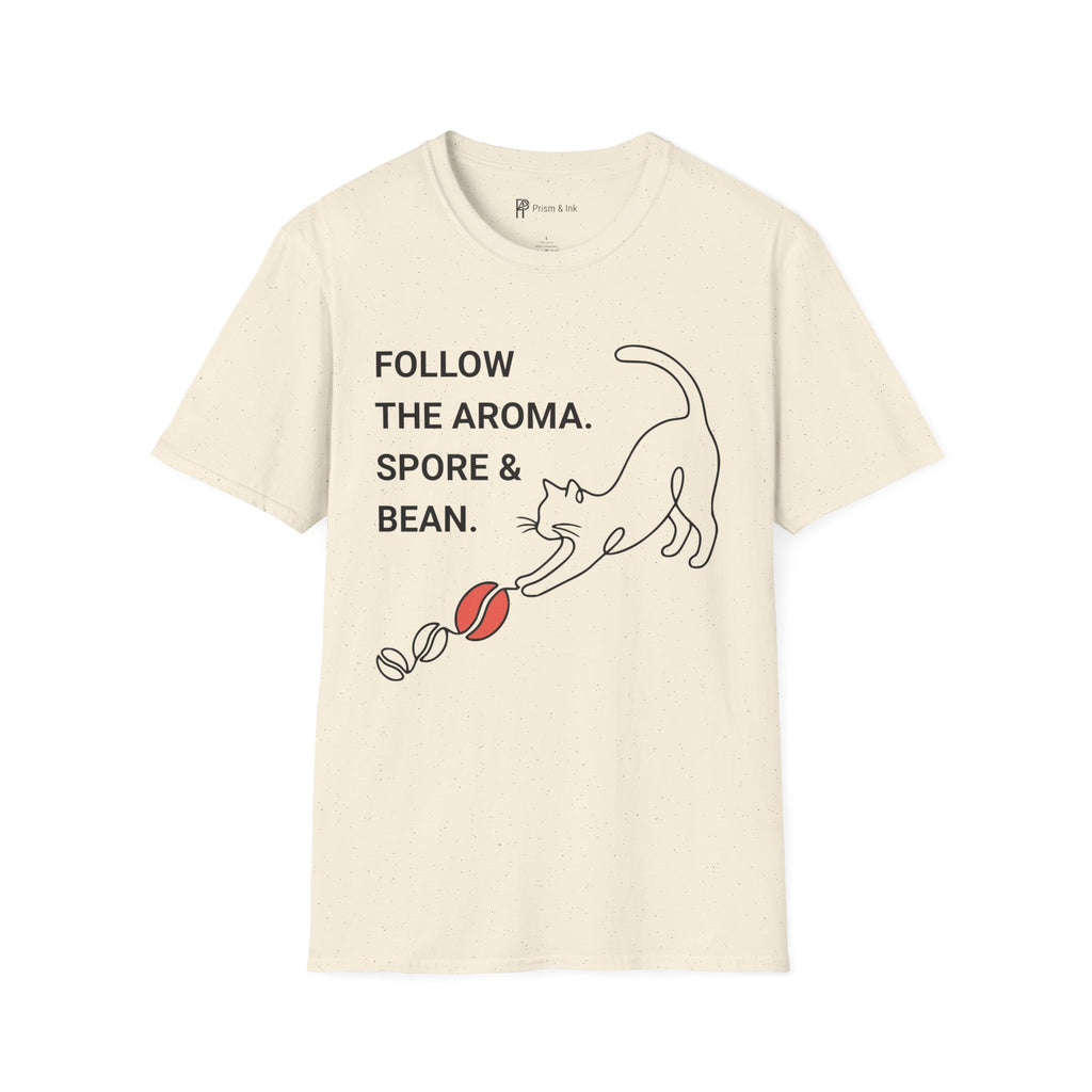 Follow the Aroma Cat Coffee T-Shirt