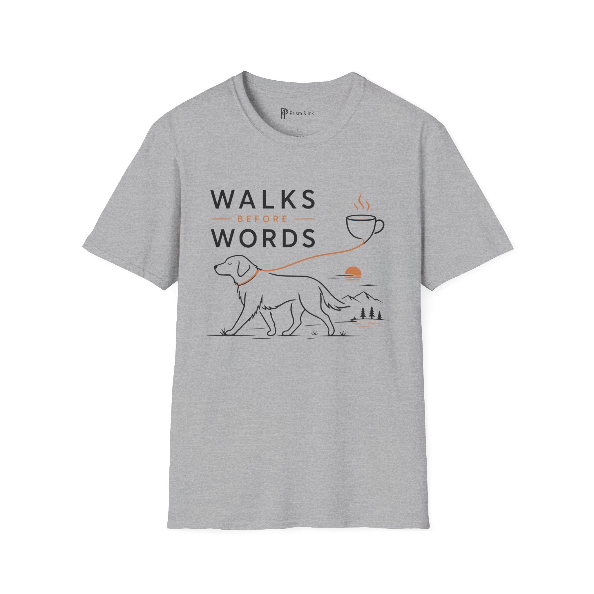 Walks Before Words Dog Coffee T-Shirt