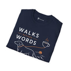Walks Before Words Dog Coffee T-Shirt