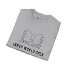 Inner World Open Minimalist Book Lover T-Shirt