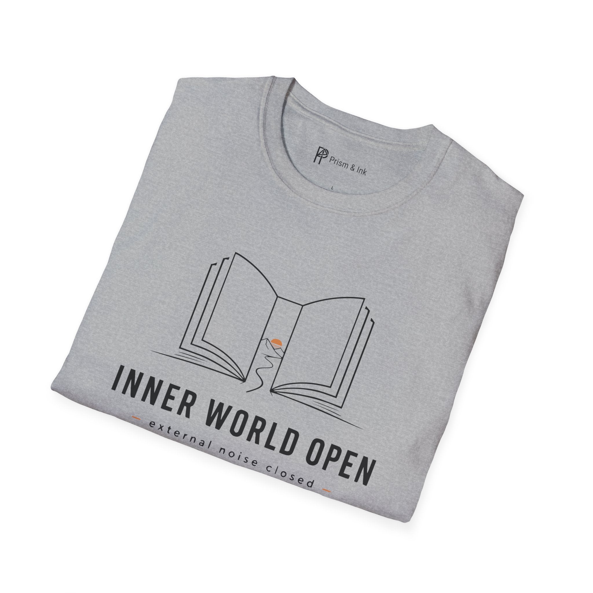 Inner World Open Minimalist Book Lover T-Shirt