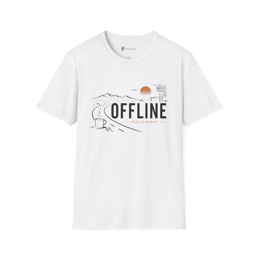 Offline Feels Right Roadtrip Coffee T-Shirt