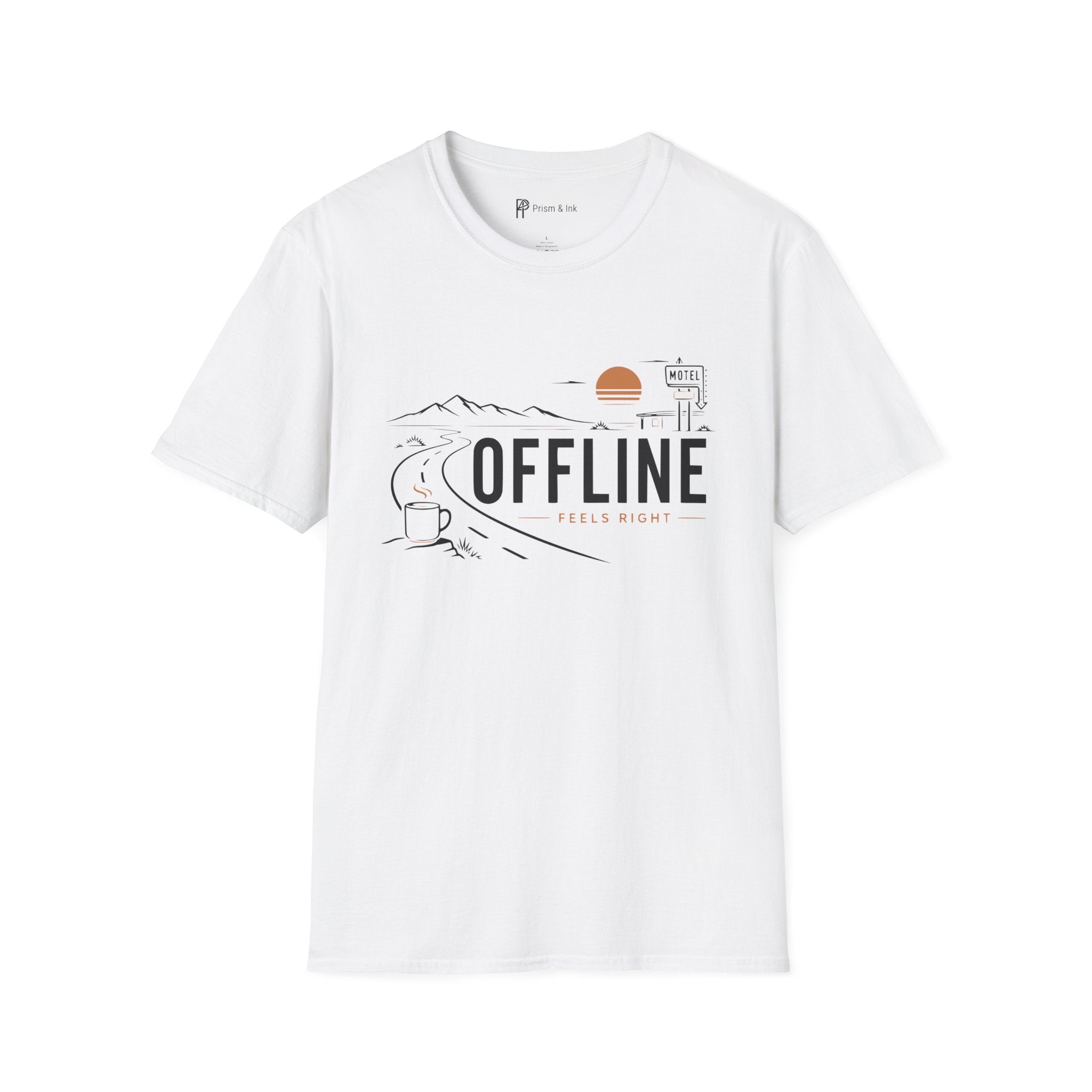Offline Feels Right Roadtrip Coffee T-Shirt
