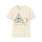 Zen Master T-Shirt — Minimalist Meditation & Coffee Alignment Art