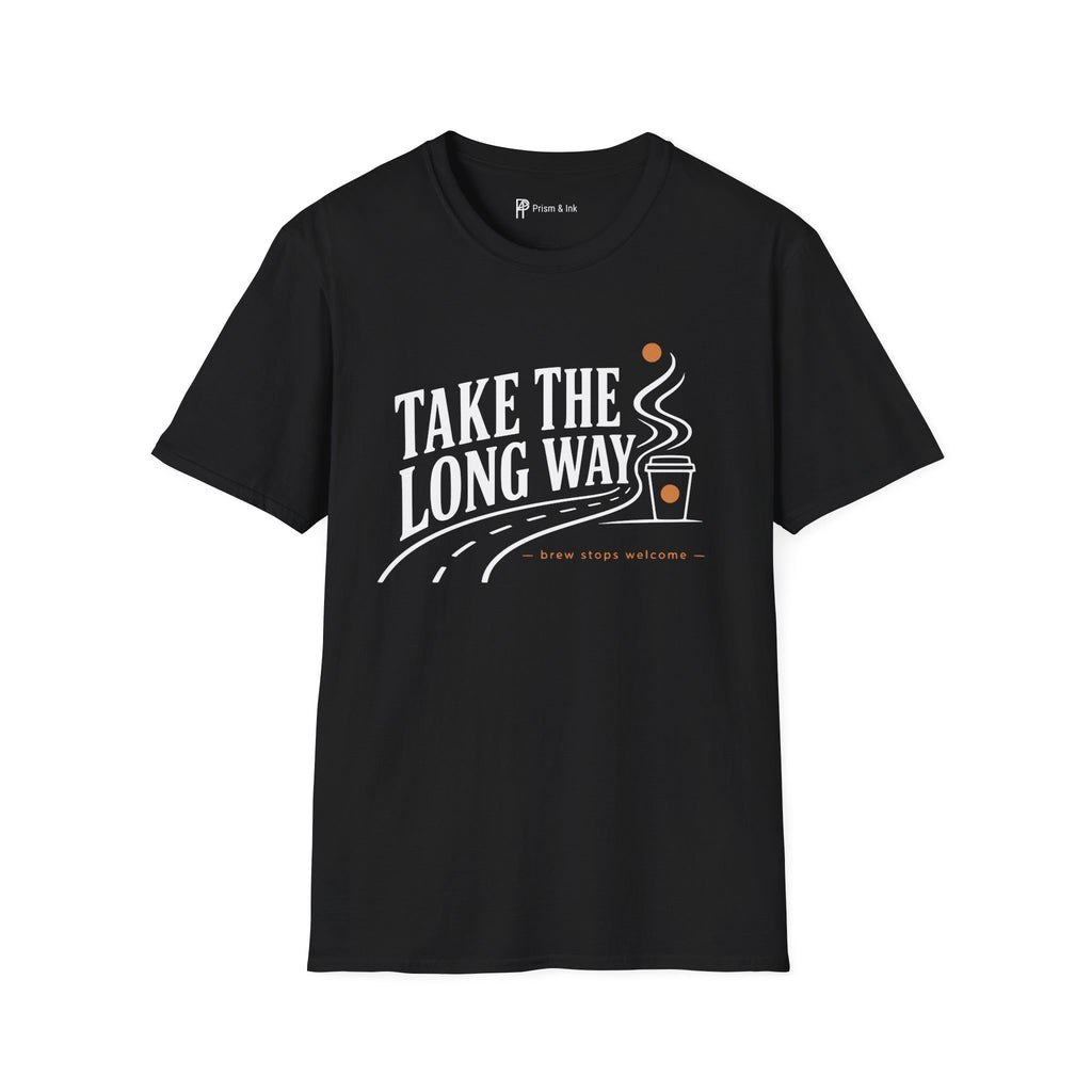 Take The Long Way Coffee Road Trip T-Shirt