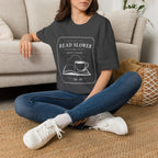 Read Slower Quiet Rituals Coffee Reading T-Shirt