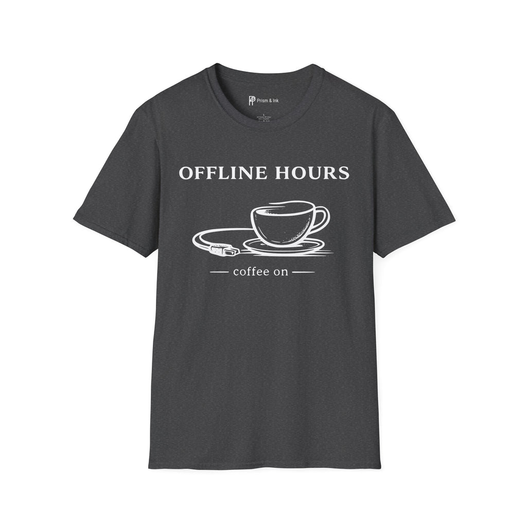 Offline Hours Coffee On T-Shirt
