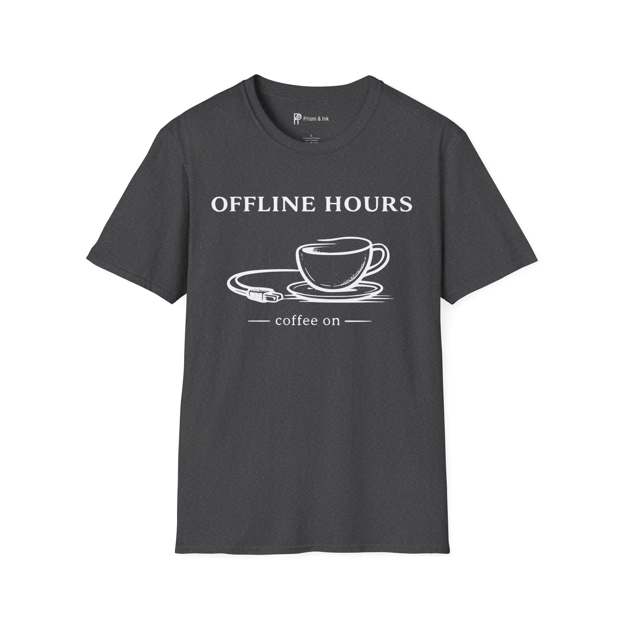 Offline Hours Coffee On T-Shirt