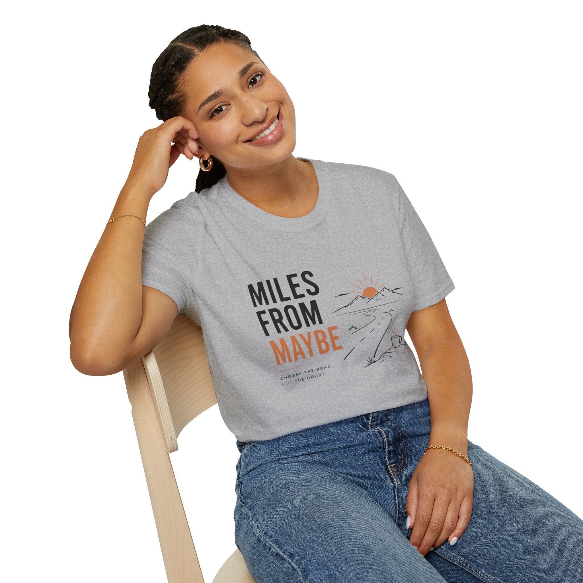 Miles From Maybe Roadtrip Coffee T-Shirt