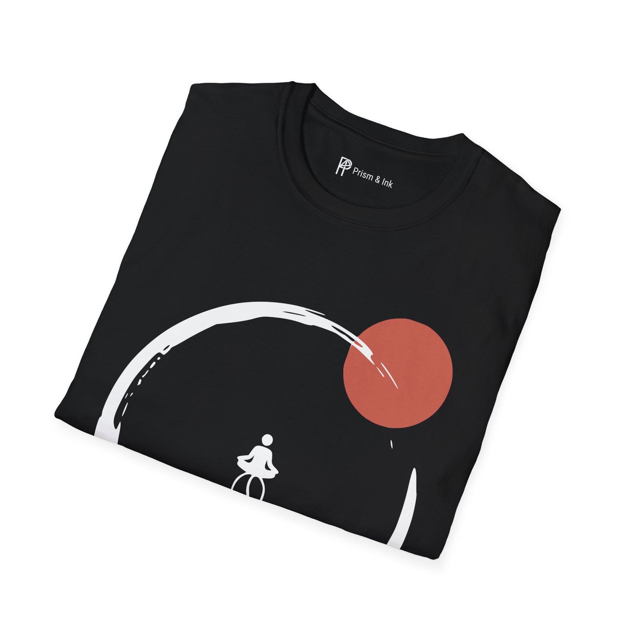 Caffeine Zen T-Shirt — Enso Circle and Meditating Coffee Bean