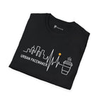 Urban Pacemaker City Skyline Heartbeat Coffee T-Shirt