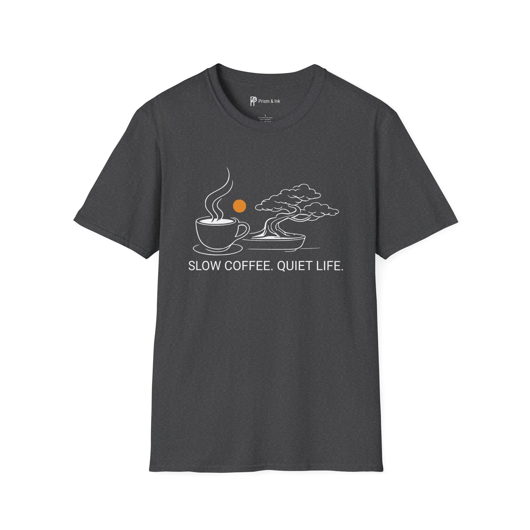 Slow Coffee Quiet Life Bonsai T-Shirt