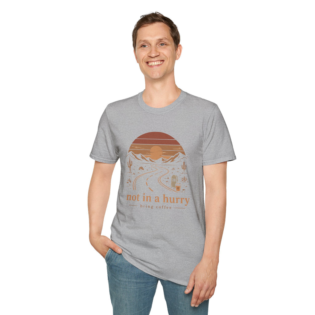 Not In A Hurry Desert Road Trip Coffee T-Shirt