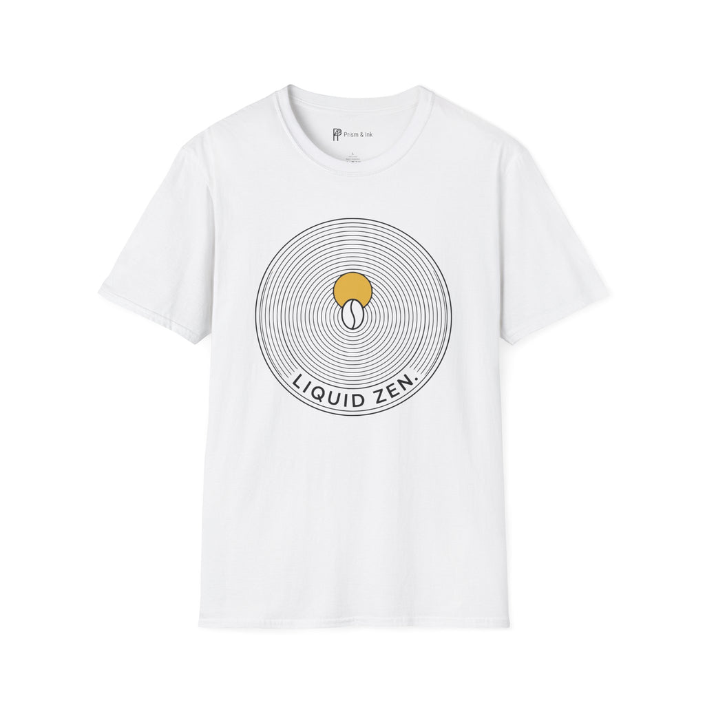 Liquid Zen Minimalist Coffee Bean T-Shirt