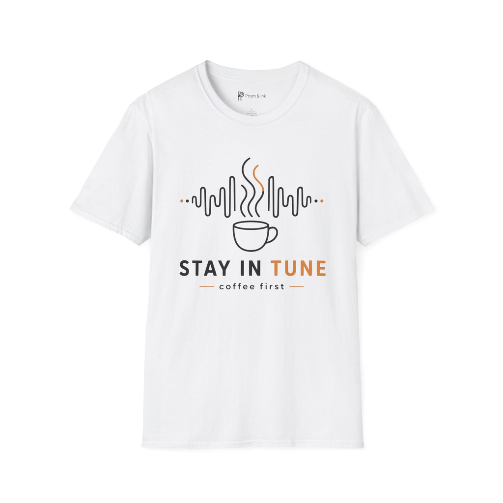 Stay In Tune Frequency Wave Coffee T-Shirt