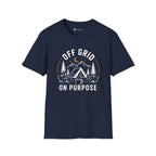 Off Grid On Purpose Camping Coffee T-Shirt