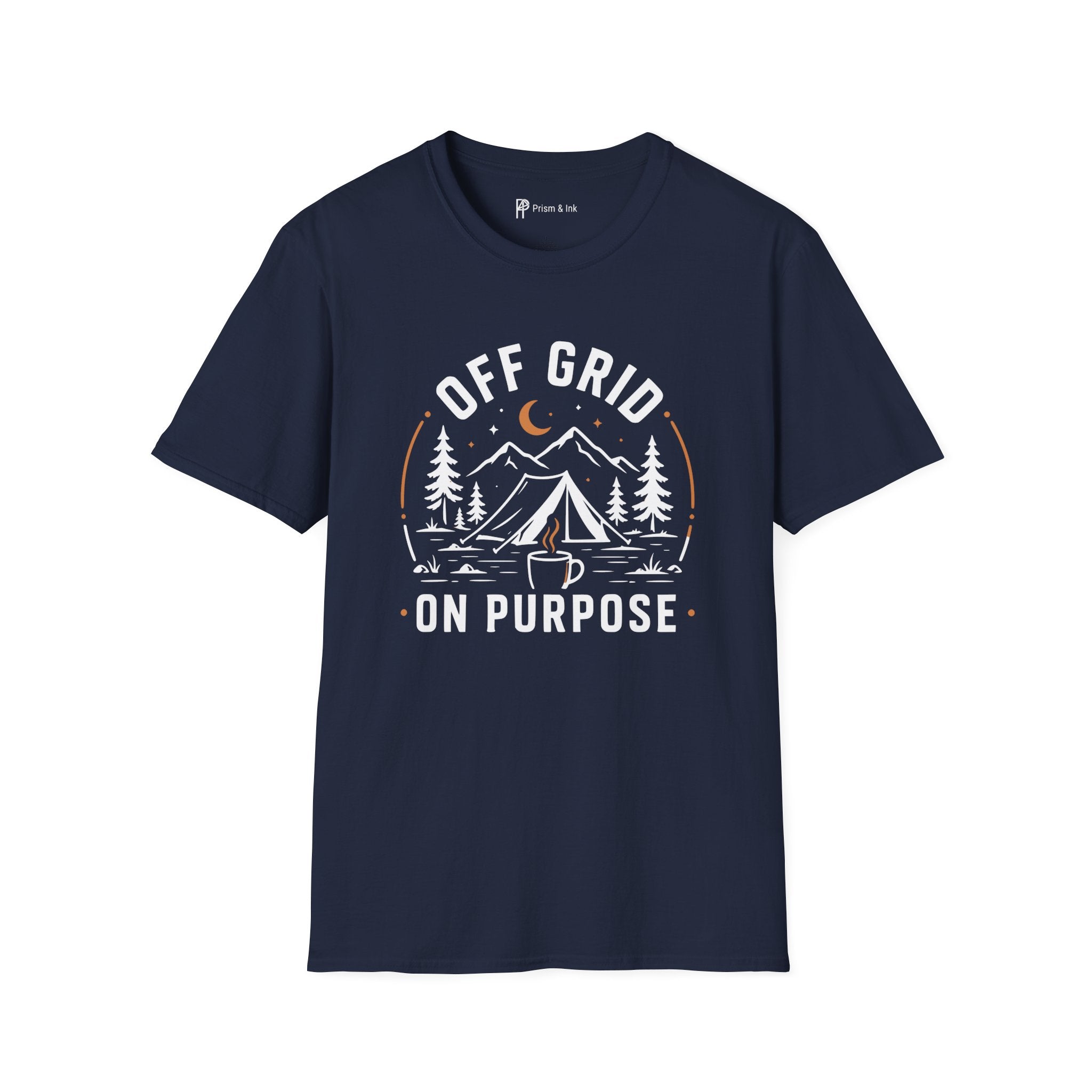 Off Grid On Purpose Camping Coffee T-Shirt