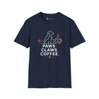 Paws Claws Coffee Pet Lover T-Shirt