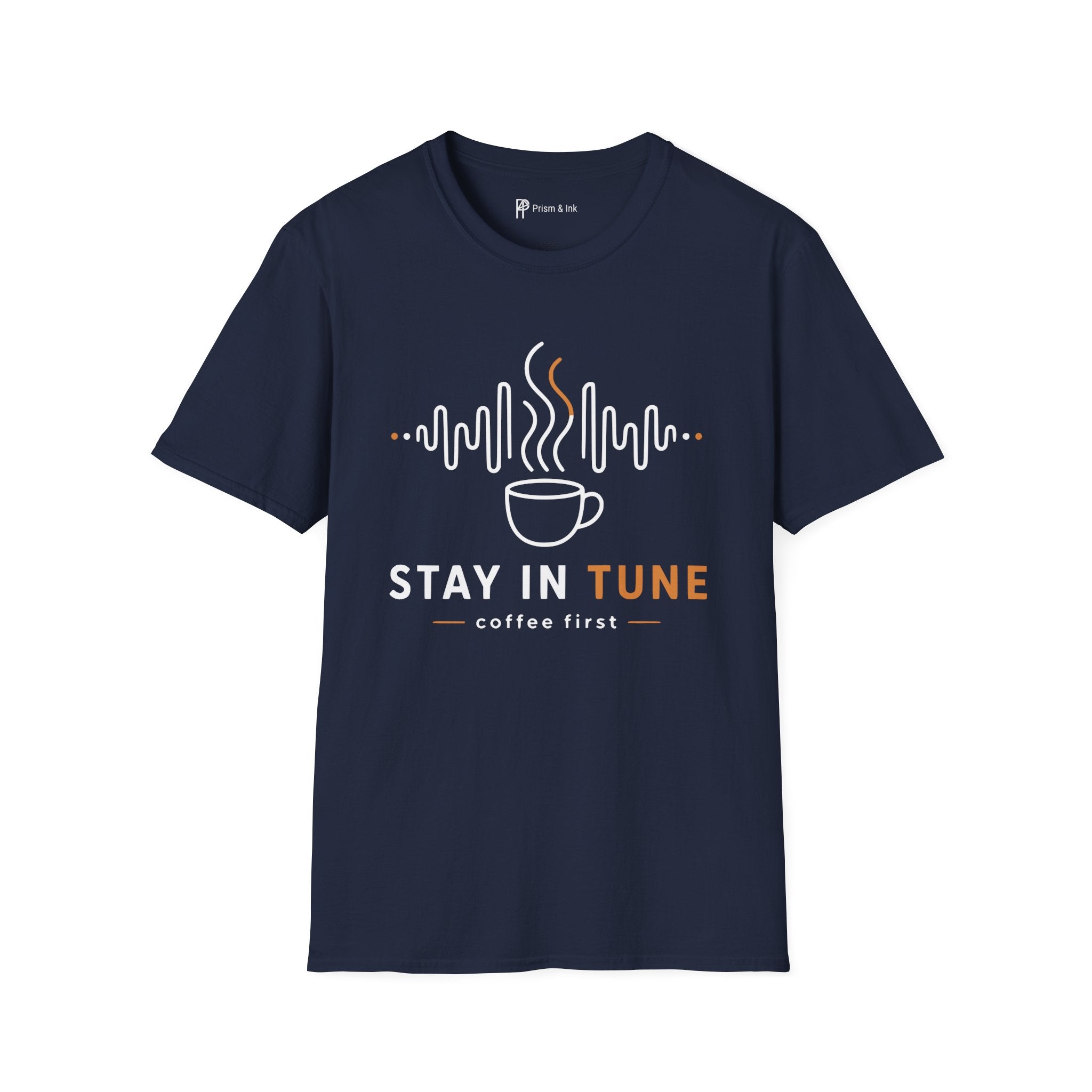 Stay In Tune Frequency Wave Coffee T-Shirt