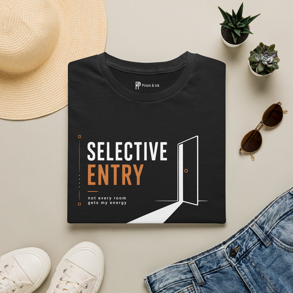 Selective Entry Minimalist Introvert Boundary T-Shirt
